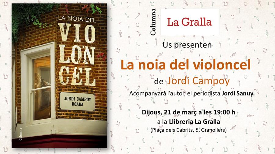 Presentació del llibre La noia del violoncel - Llibreria La Gralla | Llibreria online de Granollers