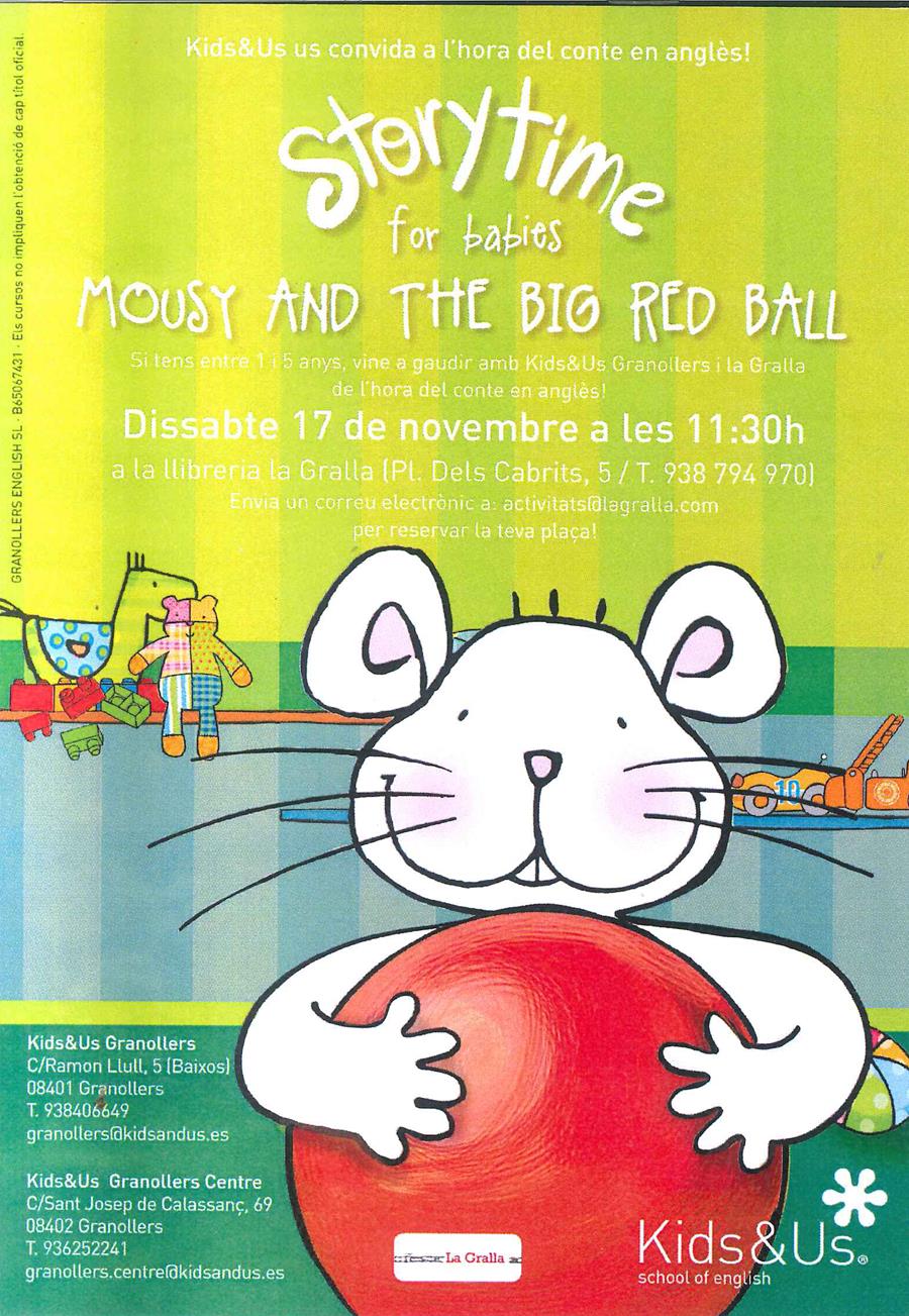 Story Time for babies: Mousy and the big red ball - Llibreria La Gralla | Llibreria online de Granollers