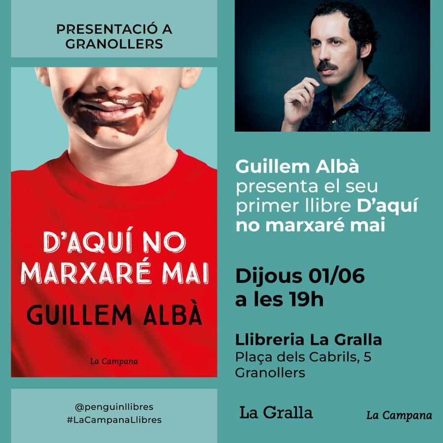 Guillem Albà presenta "D'aquí no marxaré mai" - Llibreria La Gralla | Llibreria online de Granollers