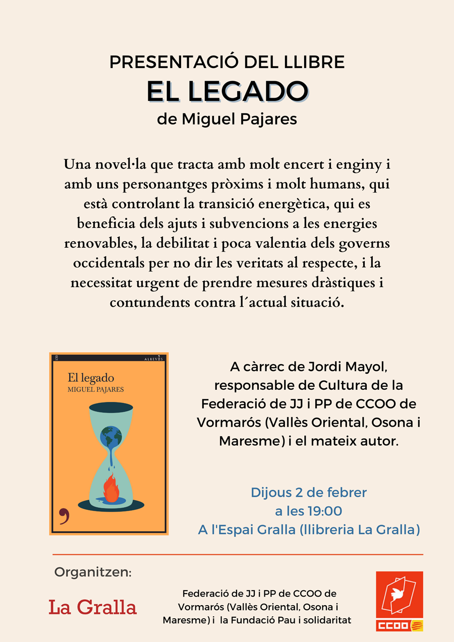 Presentació del llibre "El legado" - Llibreria La Gralla | Llibreria online de Granollers