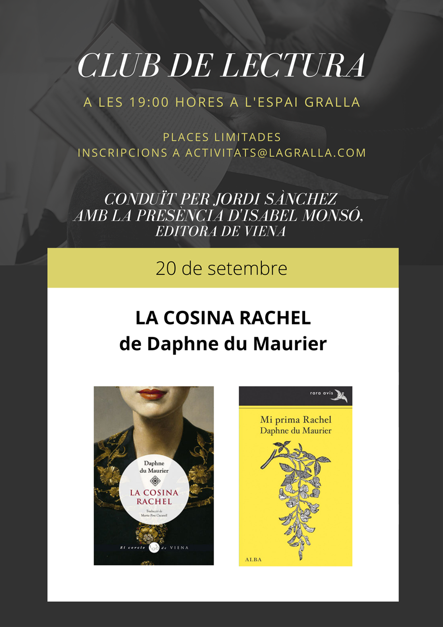 Club de lectura "La cosina Rachel" - Llibreria La Gralla | Llibreria online de Granollers
