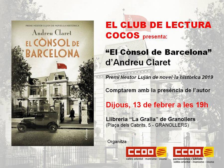 El club de lectura cocos presenta: El cònsol de Barcelona - Llibreria La Gralla | Llibreria online de Granollers