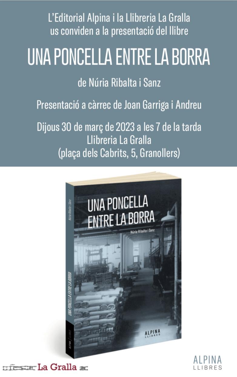 Presentació de "Una poncella entre la borra" - Llibreria La Gralla | Llibreria online de Granollers