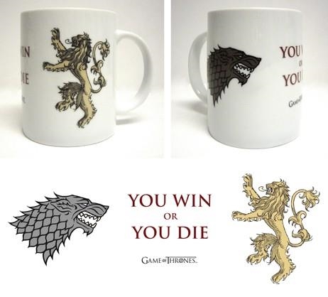 TAZA JUEGO DE TRONOS. YOU WIN OR YOU DIE | 8436535273985 | Llibreria La Gralla | Llibreria online de Granollers