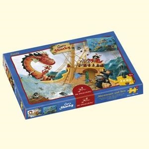 PUZZLE SHARKY 2X40 PECES | 4029753213860 | Llibreria La Gralla | Llibreria online de Granollers