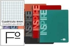 LLIBRETA FOLI LIDERPAPEL QUADRICULA INSPIRE 80F 60G COLORS | 8423473382817 | 38281 | Llibreria La Gralla | Librería online de Granollers