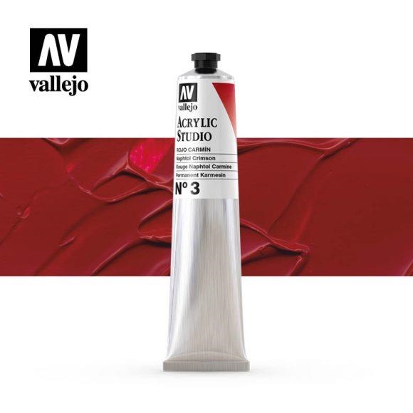 ACRÍLIC STUDIO VALLEJO 58ML 3- VERMELL CARMI | 8429551210034 | Llibreria La Gralla | Librería online de Granollers