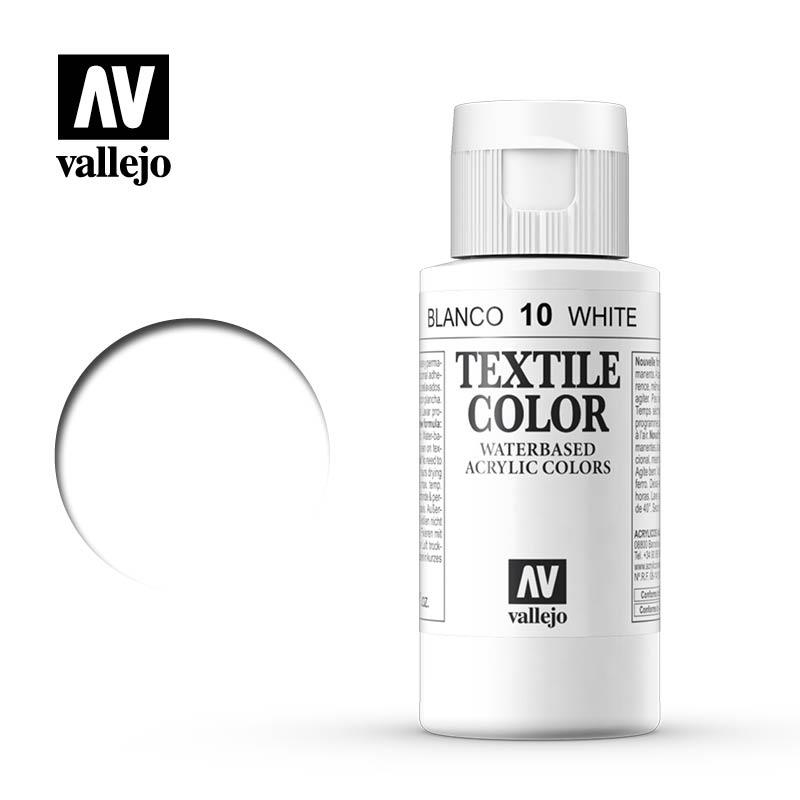 PINTURA TEXTILE VALLEJO 60ML BLANC | 8429551400107 | VAL40010 | Llibreria La Gralla | Librería online de Granollers