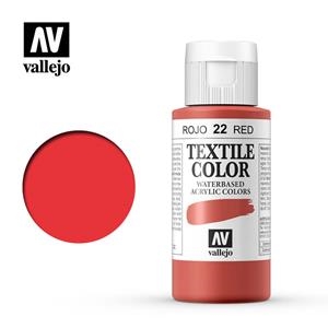 PINTURA TEXTILE VALLEJO 60ML VERMELL | 8429551400220 | VAL40022 | Llibreria La Gralla | Librería online de Granollers