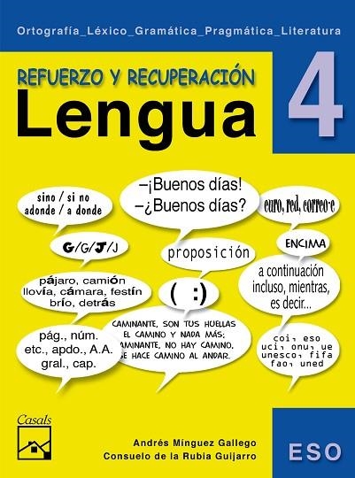 C. REFUERZO DE LENGUA 4T ESO | 9788421836644 | MINGUEZ GALLEGO, ANDRES | Llibreria La Gralla | Librería online de Granollers