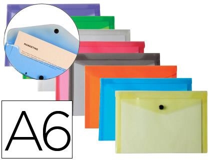 CARPETA PLASTIC A6 COLORS | 4710581442347 | 74258/11290/32842 | Llibreria La Gralla | Llibreria online de Granollers