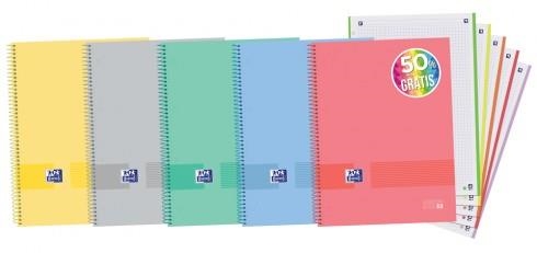 LLIBRETA A4 OXFORD EUROPEAN BOOK 5 COLORS CARTRO PASTEL 90GR | 8412771042974 | 400149497 | Llibreria La Gralla | Librería online de Granollers