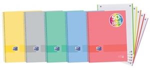 LLIBRETA A4 OXFORD EUROPEAN BOOK 5 COLORS CARTRO PASTEL 90GR | 8412771042974 | 400149497 | Llibreria La Gralla | Librería online de Granollers