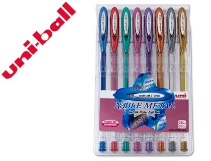 ROLLER UNIBALL SIGNO METAL·LITZATS COLORS 8U. | 8435009951879 | UNIUM1208CN | Llibreria La Gralla | Librería online de Granollers