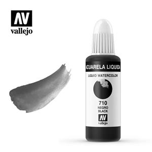 AQUAREL. LÍQUIDA VALLEJO 32ML 710-NEGRE | VAL337106 | 337106 | Llibreria La Gralla | Llibreria online de Granollers