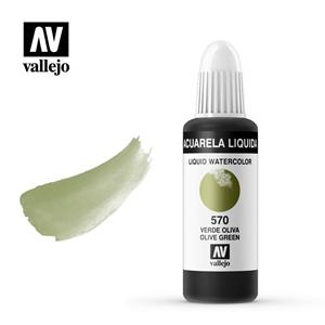 AQUAREL. LÍQUIDA VALLEJO 32ML 570-VERD OLIVA | VAL335706 | 335706 | Llibreria La Gralla | Llibreria online de Granollers