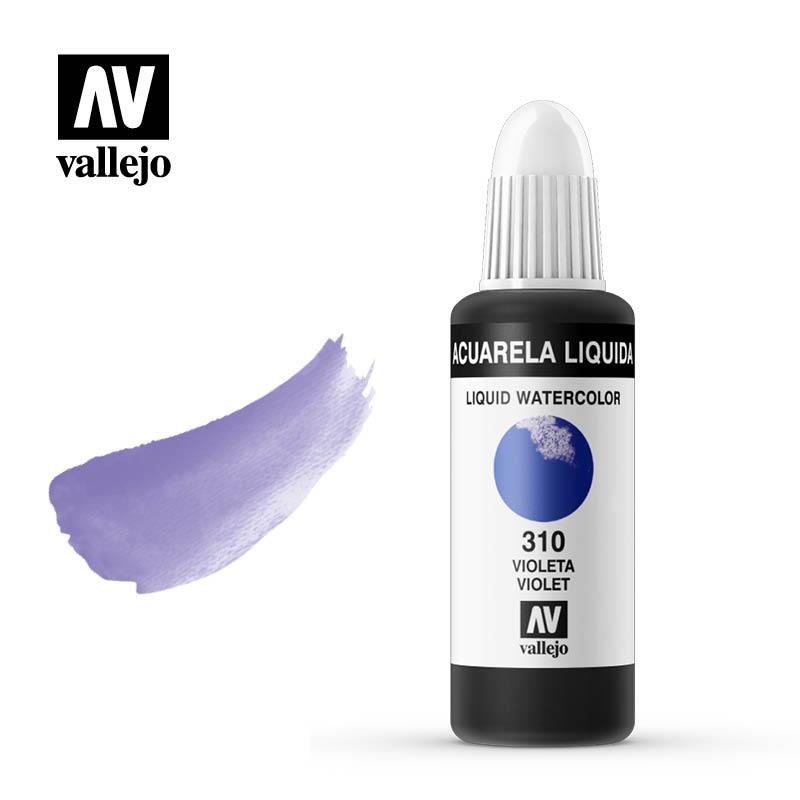 AQUAREL. LÍQUIDA VALLEJO 32ML 310-VIOLETA | VAL333108 | 333108 | Llibreria La Gralla | Librería online de Granollers