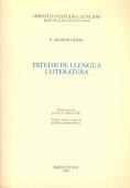 ESTUDIS DE LLENGUA I LITERATURA | 9788472833746 | ARAMON I SERRA, R. | Llibreria La Gralla | Librería online de Granollers