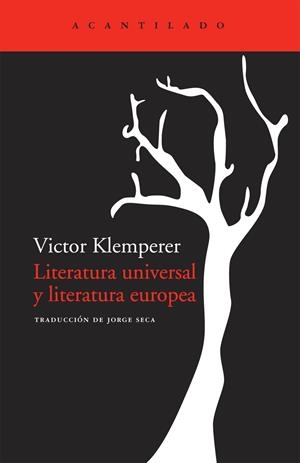 LITERATURA UNIVERSAL Y LITERATURA EUROPEA | 9788492649617 | KLEMPERER, VICTOR | Llibreria La Gralla | Llibreria online de Granollers