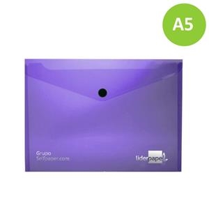 CARPETA PLASTIC A5 VIOLETA TRANSPARENT | 4710581343569 | BEA28986 | Llibreria La Gralla | Librería online de Granollers