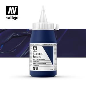 ACRÍLIC STUDIO VALLEJO 500ML 5 BLAU FTALOCIANA | 8429551230056 | 23005 | Llibreria La Gralla | Librería online de Granollers