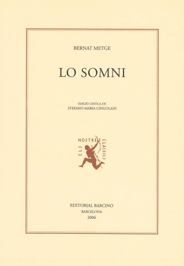 SOMNI, LO | 9788472267206 | METGE, BERNAT | Llibreria La Gralla | Librería online de Granollers