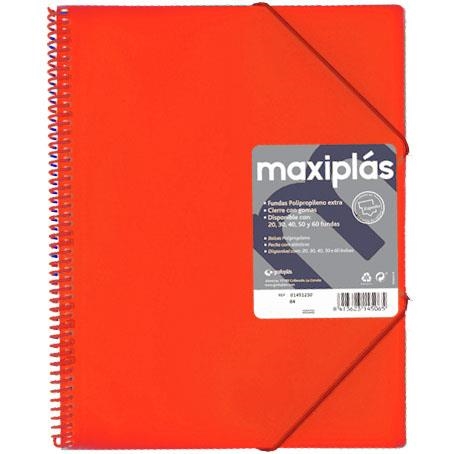 CARPETA 20 FUNDES MAXIPLAS VERMELL | 8413623983032 | 39832051 | Llibreria La Gralla | Llibreria online de Granollers