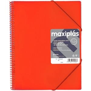 CARPETA 20 FUNDES MAXIPLAS VERMELL | 8413623983032 | 39832051 | Llibreria La Gralla | Llibreria online de Granollers