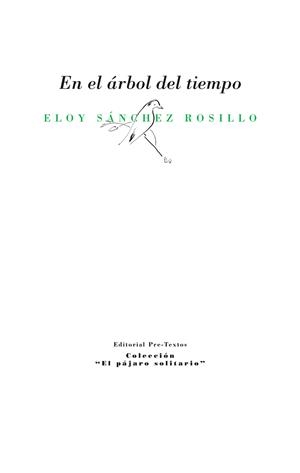 EN EL ÁRBOL DEL TIEMPO | 9788415297802 | SÁNCHEZ ROSILLO, ELOY | Llibreria La Gralla | Librería online de Granollers