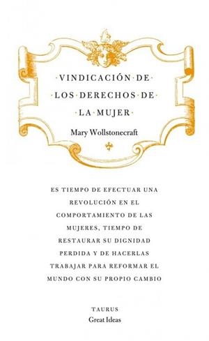 VINDICACIÓN DE LOS DERECHOS DE LA MUJER | 9788430601196 | WOLLSTONECRAFT, MARY | Llibreria La Gralla | Librería online de Granollers