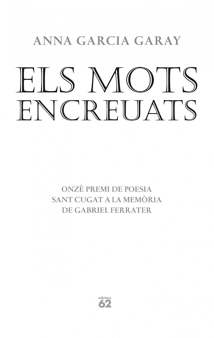 MOTS ENCREUATS, ELS | 9788429770575 | GARCIA, ANNA | Llibreria La Gralla | Librería online de Granollers