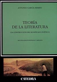 TEORIA DE LA LITERATURA | 9788437608051 | GARCIA BERRIO,ANTONIO | Llibreria La Gralla | Llibreria online de Granollers