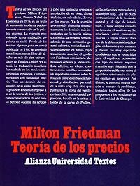 TEORIA DE LOS PRECIOS | 9788420680545 | FRIEDMAN, MILTON | Llibreria La Gralla | Librería online de Granollers