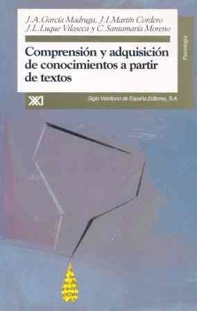 COMPRENSION Y ADQUISIC. DE CONOC. A PARTIR DE TEXT | 9788432308932 | GARCIA MADRUGA, J.A. | Llibreria La Gralla | Llibreria online de Granollers