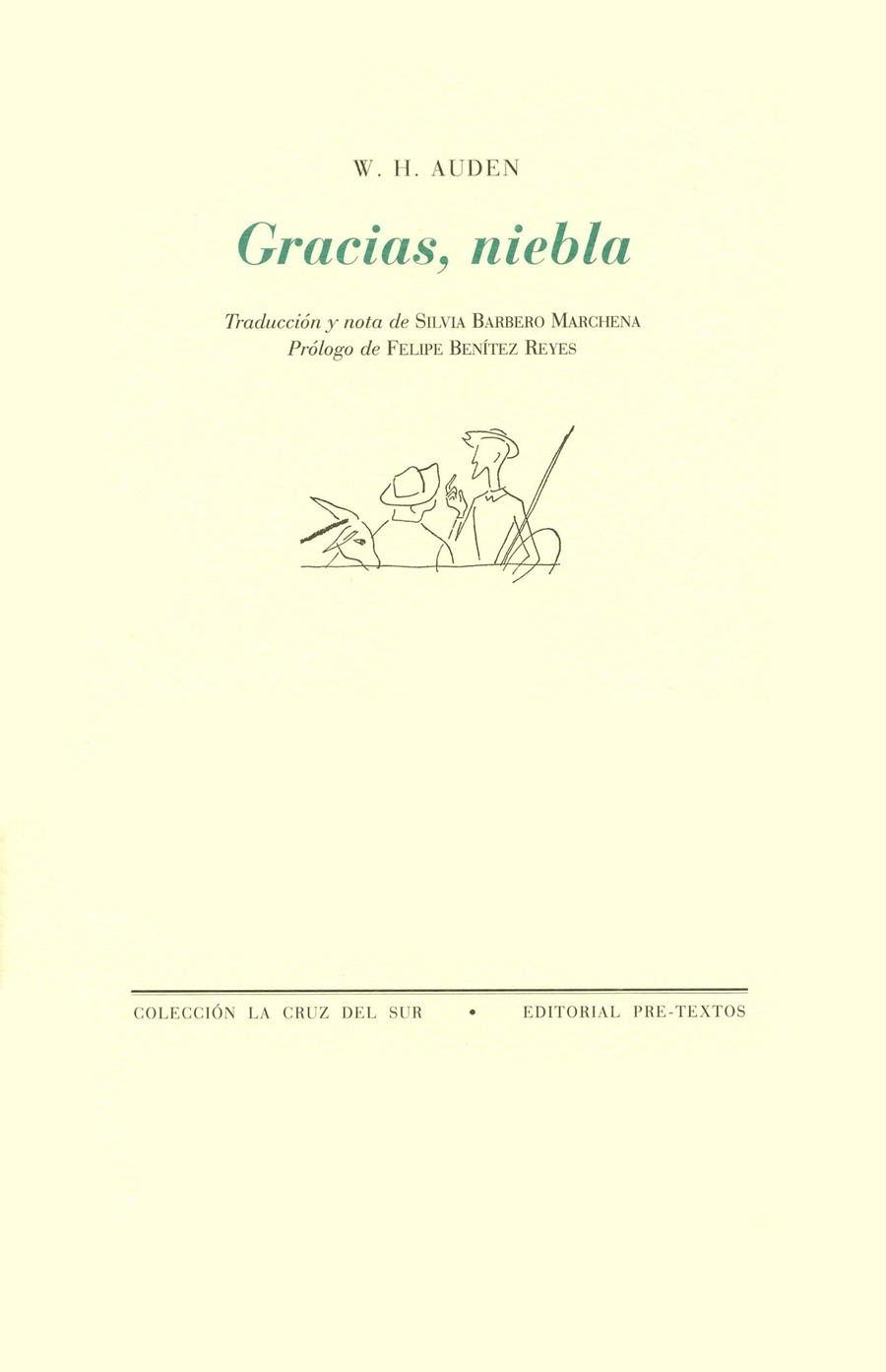 GRACIAS, NIEBLA | 9788481910841 | AUDEN, W. H. | Llibreria La Gralla | Llibreria online de Granollers