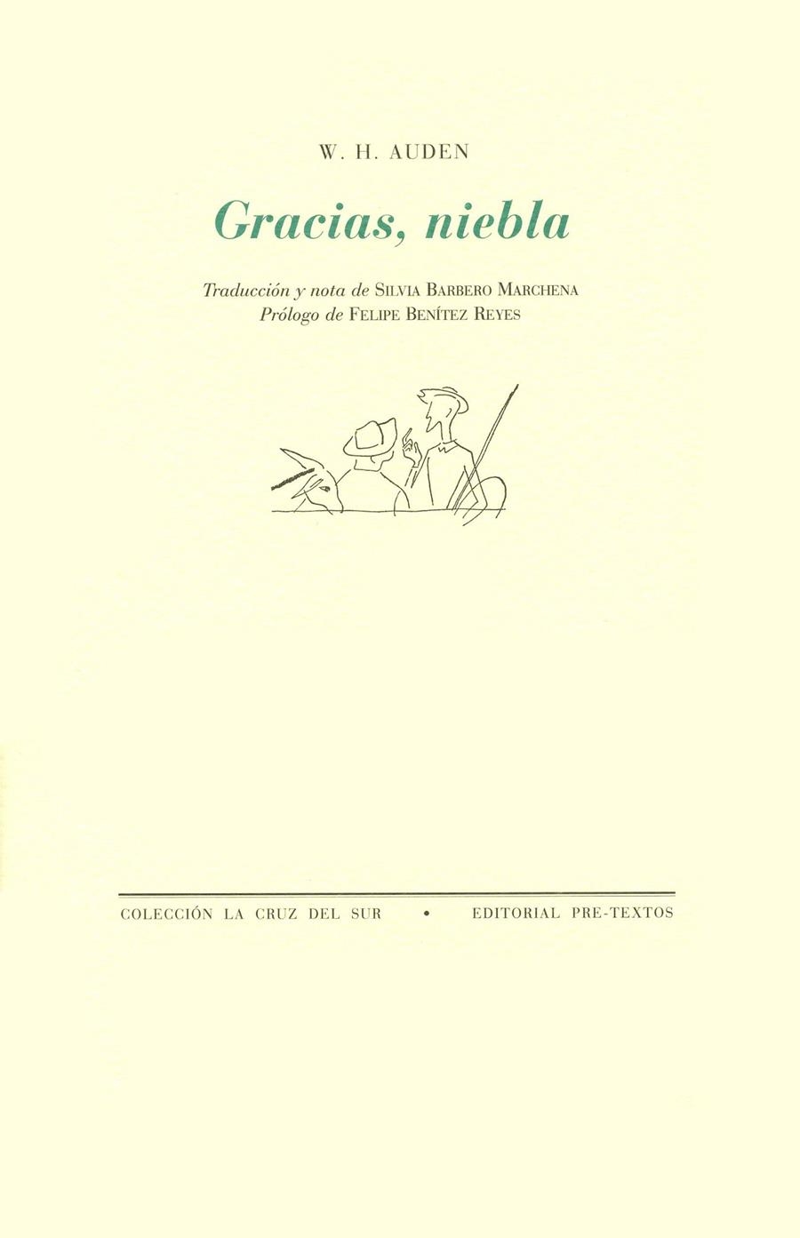 GRACIAS, NIEBLA | 9788481910841 | AUDEN, W. H. | Llibreria La Gralla | Librería online de Granollers