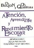 ATENCION APRENDIZAJE Y RENDIMIENTO ESCOLAR | 9788427712744 | BOUJON CH. / QUALREAU, CH, | Llibreria La Gralla | Llibreria online de Granollers