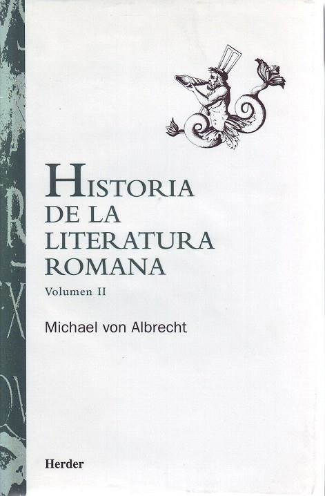 HISTORIA DE LA LITERATURA ROMANA VOL 2 | 9788425420382 | VON ALBRECHT, MICHAEL | Llibreria La Gralla | Llibreria online de Granollers