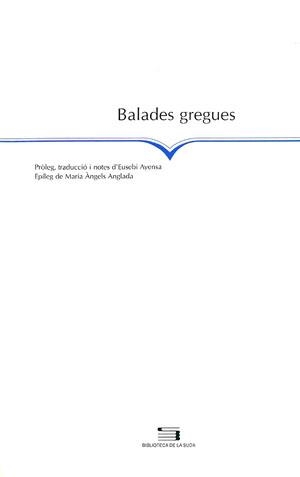 BALADES GREGUES | 9788479355487 | ANÓNIMO | Llibreria La Gralla | Librería online de Granollers