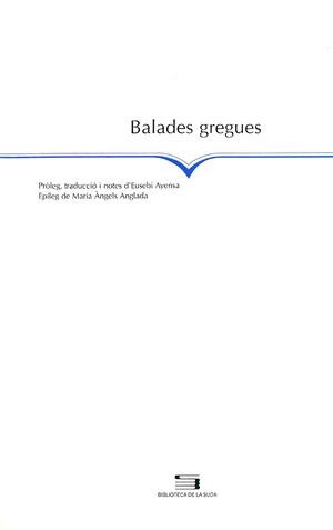 BALADES GREGUES | 9788479355487 | ANÓNIMO | Llibreria La Gralla | Llibreria online de Granollers