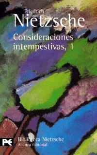 CONSIDERACIONES INTEMPESTIVAS 1 (BIB DE AUTOR 617) | 9788420637112 | NIETZSCHE, FRIEDRICH | Llibreria La Gralla | Librería online de Granollers