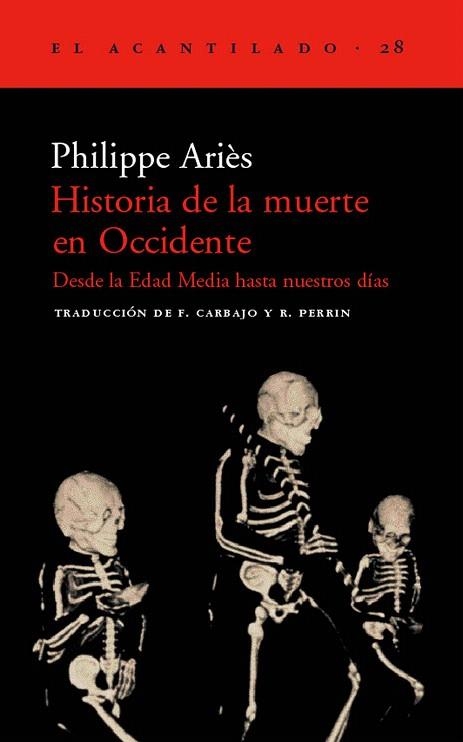 HISTORIA DE LA MUERTE EN OCCIDENTE | 9788495359179 | ARIES, PHILIPPE | Llibreria La Gralla | Librería online de Granollers