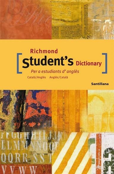 RICHMOND STUDENT'S DICTIONARY  CAT/ANG ANG/CAT | 9788429495300 | VARIOS AUTORES | Llibreria La Gralla | Librería online de Granollers