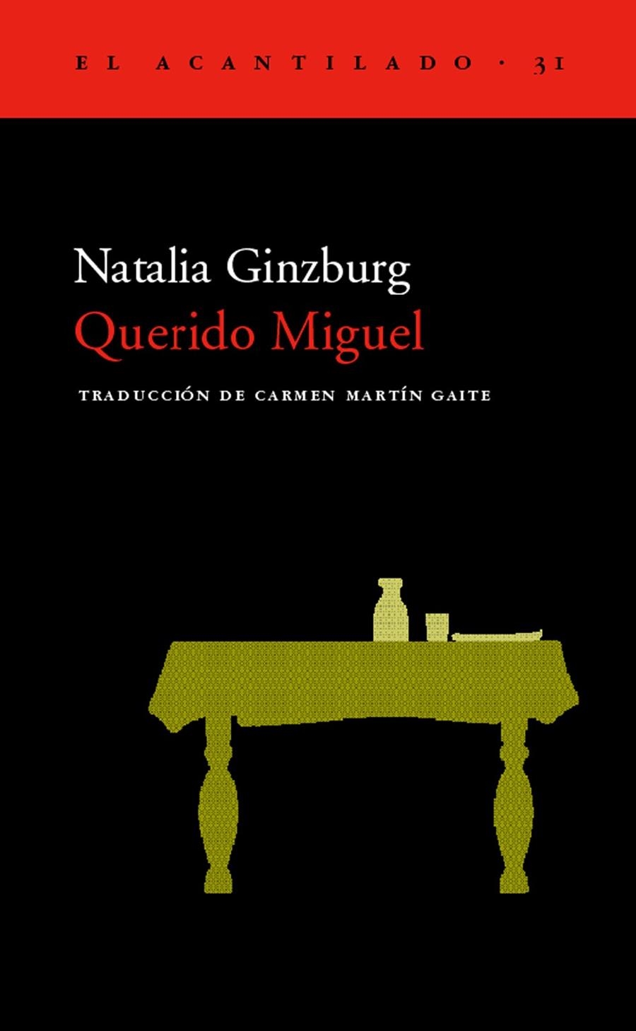 QUERIDO MIGUEL | 9788495359216 | GINZBURG, NATALIA | Llibreria La Gralla | Librería online de Granollers