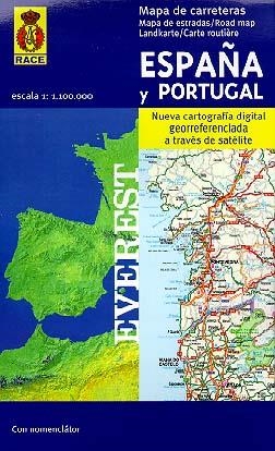 ESPAÑA Y PORTUGAL (MAPA 1:1.100.000) | 9788424101008 | CARTOGRAFÍA EVEREST | Llibreria La Gralla | Librería online de Granollers