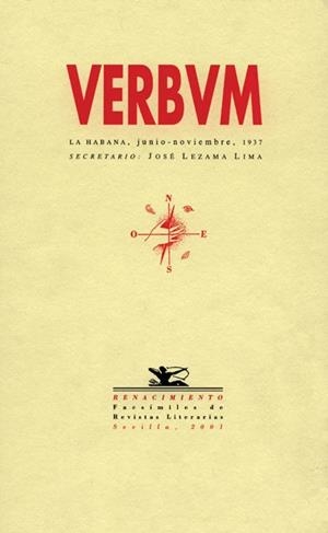 REVISTA VERBUM LA HABANA 1937 (FACSIMIL) | 9788484720164 | LEZAMA LIMA, JOSE (SECR) | Llibreria La Gralla | Llibreria online de Granollers