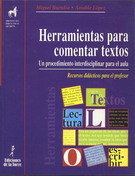 HERRAMIENTAS PARA COMENTAR TEXTOS.(PROFESOR) | 9788479602796 | BUENDIA, MIGUEL / LOPEZ, AMABLE | Llibreria La Gralla | Llibreria online de Granollers