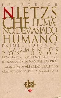 HUMANO, DEMASIADO HUMANO (2 VOLUMS) | 9788446007364 | NIETZSCHE, FRIEDRICH | Llibreria La Gralla | Llibreria online de Granollers