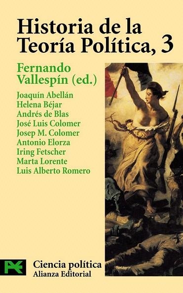 HISTORIA DE LA TEORIA POLITICA 3 (CIENCIA POLITICA 3414) | 9788420673066 | VALLESPIN, FERNANDO (ED) | Llibreria La Gralla | Librería online de Granollers