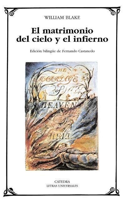MATRIMONIO DEL CIELO Y EL INFIERNO, EL (LETRAS UNIV. 341) | 9788437620008 | BLAKE, WILLIAM | Llibreria La Gralla | Librería online de Granollers